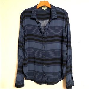 Cloth & Stone 100% Rayon Long Sleeve Shirt L